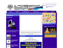 Tablet Screenshot of code4drivingonline.com